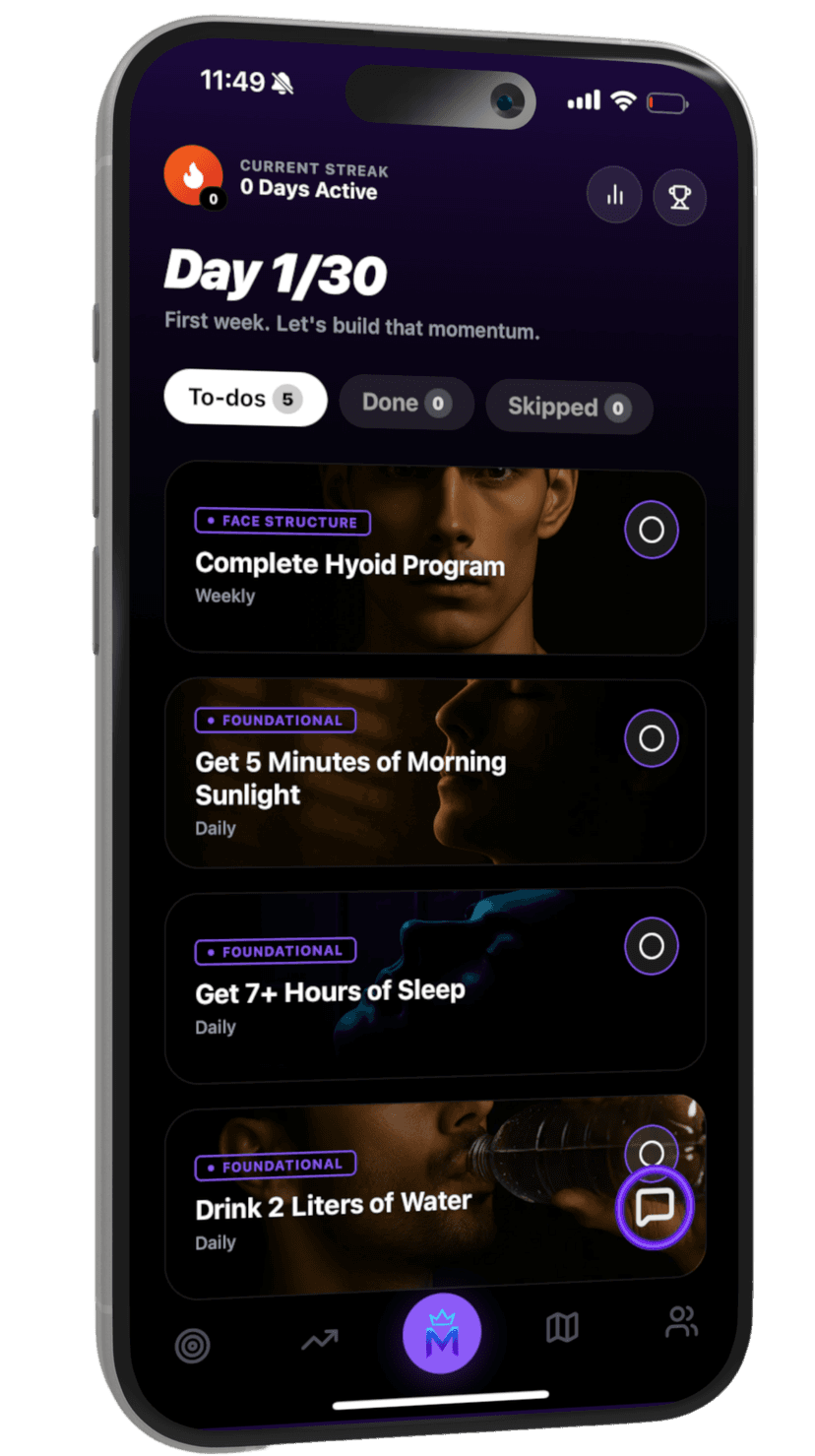 MOGGED Daily Tasks Screen