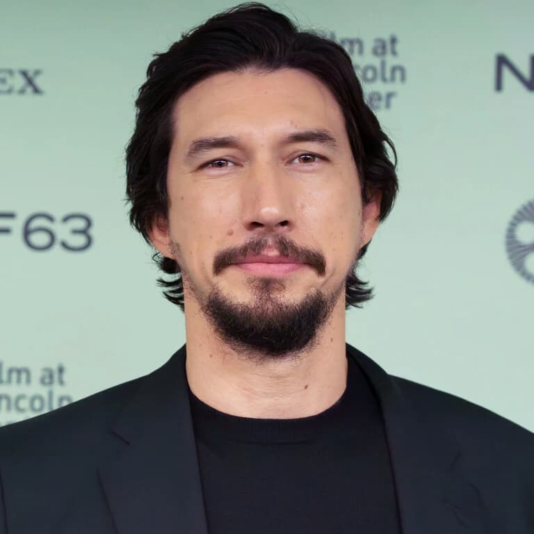 Adam Driver demonstrating hunter-leaning eyes